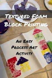 Foam Block Prints An Easy And Fun Process Art Activity Firefly Magic Process Art Art Activities Foam Blocks