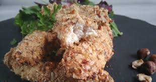 Pour 2 Personnes 300 Gr De Blancs De Poulet 3 C A Soupe De Farine De Riz 40 Gr De Poudre De Noisettes 1 Oeuf 30 Gr De Blanc De Poulet Panure Poulet
