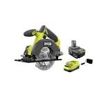 18V ONE  Lithium-Ion Cordless 5-1 2-inch Circular Saw Kit with 4 0 Ah Battery and Ch    PCL500K1 RYOBI
