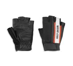 Women S Miss Enthusiast Mesh Leather Fingerless Glove 98169 21vw Harley Davidson Usa
