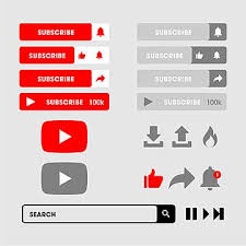 Youtube Subscribe Play Button With Grey Background Subscribe Button Button Set Share Png And Vector With Transparent Background For Free Download App Frame Social Media Icons Gray Background