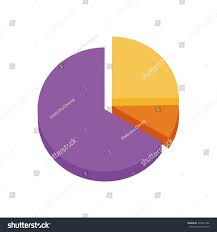 Colorful Pie Chart 3 Sections Vector Stock Vector Royalty