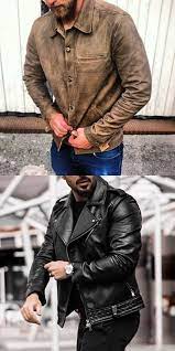 Men S Classic Motorcycle Leather Jacket Mens Fashion Business Casual Mens Outfits Leather Jacket Men