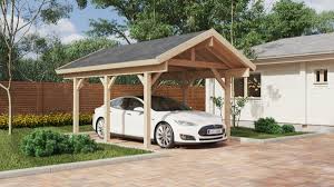 Available in various styles ad sizes to suit your driveway. Wooden Carport Henley 3 7 X 5 M