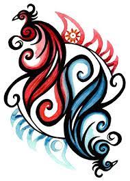 A workshop of fire and ice. Fire And Ice Tattoo Designs Fire And Ice Phoenix Card By Foxfeather248 On Deviantart Fire And Ice Ice Tattoo Feather Tattoos
