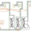 I want to wire 1 way switch, 1 dimmer switch with 2 individual lights from one powe source. 1