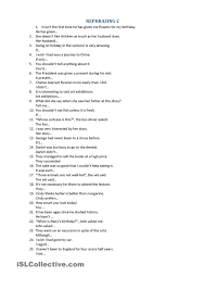Fill In The Gaps With The Type 1 Conditional Sentences Resuelto Rephrasing Exercises Subject And Predicate Worksheets Subject And Predicate Reported Speech