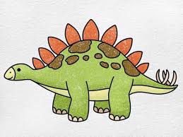 Dinosaur drawing, Easy drawings ...
