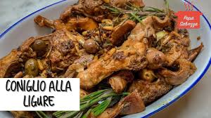 Giancu e negru (bianco e nero), fritto misto alla genovese di frattaglie d'agnello note come (coratella) prosciutto di castelnuovo magra. Coniglio Alla Ligure Vera Ricetta Casalinga Genovese Youtube