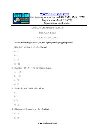 Maybe you would like to learn more about one of these? Doc 1 Latihan Soal Matematika Bilangan Bulat Smp Rista Devi Academia Edu