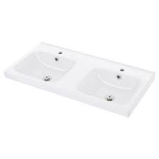 Maybe you would like to learn more about one of these? Braviken Vasque Blanc 100x48x10 Cm Ikea Double Bowl Sink Wash Basin Double Sink