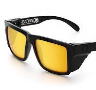 XL VISE Z87 Sunglasses Black Frame: Gold Lens