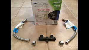 The comfort valve is installed under the sink at the fixture furthest from the water heater. How To Install A Hot Water Recirculation Pump Part 2 Sensor Valve Youtube