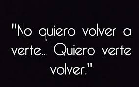 No Quiero Volver A Verte Quiero Verte Volver Quiero Volver A Verte Refranes Pensamientos