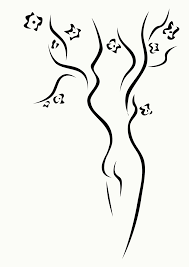 Why don't you let us know. Woman Tree Woman Tree Tattoo Silhouette Drawing Simple Line Drawings