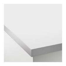 Hallestad White Aluminium Effect Aluminium Effect With Metal Effect Edge With Metal Effect Edge Laminate Worktop Double Sided 246x3 8 Cm Ikea Ikea Laminate Worktop Laminate