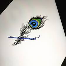 Pin By Kuku Tattoos On Mac Tattoos Krishna Tattoo Peacock Feather Tattoo Om Tattoo Design