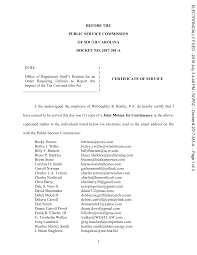 1 BEFORE THE PUBLIC SERVICE COMMISSION OF SOUTH CAROLINA DOCKET NO.  2017-381-A IN RE: Office of Regulatory Staff's Petition fo