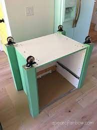 Venice kitchen island with wooden top. Farmhouse Diy Kitchen Island An Ikea Hack A Piece Of Rainbow