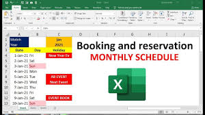 Nov 14, 2016 · with an attractive design calendar we hope in the future we are also increasingly attractive. How To Make Booking And Reservation Calendar Excel Youtube