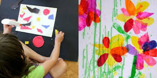 Easy Shapes Collage Art And Math Activity How To Make A