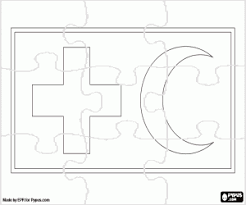 Prohibido su reproducción parcial o total para cualquier fin y por cualquier medio. Puzzle De Cruz Roja Y Media Luna Para Colorear Pintar E Imprimir