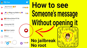 Now tap and swipe right slowly, revealing the conversation of the user. How To See A Snapchat Message Without Opening It Youtube