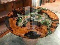 Everyone faces each other around a round table and you can make room for socializing by simply adding a leaf. 18 Best Round Epoxy Tables Ideas Resin Table Wood Resin Table Epoxy Resin Table