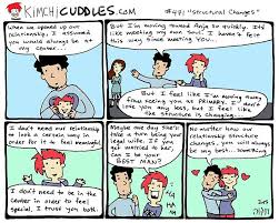 Kimchi Cuddles Season 5 Polyamory Quotes Cuddling Comic Illustration