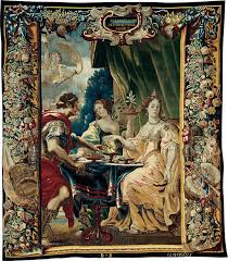 Cleopatra And Antony Enjoying Supper From The Story Of Caesar And Cleopatra The Art Institute Of Chicago Art Art Institute Of Chicago Tapestry