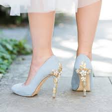 Amy Blue Blossom Wedding Shoes Blue Bridal Shoes By Harriet Wilde Blue Wedding Shoes Blue Bridal Shoes Bride Shoes