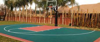 Building a basketball court in your backyard allows you to spend time with your children, as you shoot hoops with them on your free time. Versacourt Half Court Basketball Court Kits