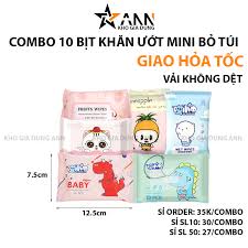 Shop Sỉ Combo 10 Bịt Khăn Giấy Ướt Mini Bỏ Túi Tiện Lợi - ANN.COM.VN