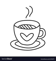All the best tea drawing 39+ collected on this page. Tea Or Coffee Cup Doodle Hand Drawn Line Vector Image Coffee Cup Drawing Tea Cup Drawing Coffee Cup Art