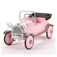 Roadster Pedal Car In Pink And For Girls Boys In Gifts Holiday Gifts And Toys At Poshtots Pretty Pink Princess Pink Pedal Car Pedal Cars