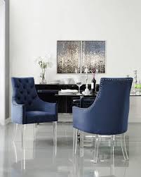 Inspired Home Tufted Velvet Dining Chairs Navy Set Of 2 Dining Chairs Dining Chair Upholstery Blue Dining Chair