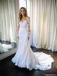 Mermaid Sweetheart Long Sleeve Lace White Wedding Dresses With Court Train Wd0725001 Wedding Dresses Mermaid Sweetheart Wedding Dress Trends Wedding Dress Long Sleeve
