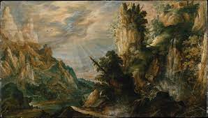 Kerstiaen De Keuninck A Mountainous Landscape With A Waterfall The Metropolitan Museum Of Art