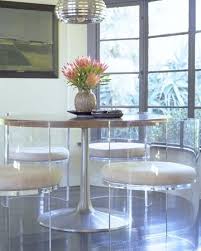 These Dining Chairs Are Pretty Fabulous Don T You Agree Notice How Being Able To See Through Them Makes Su Acrylic Furniture Trending Decor Home Bar Furniture