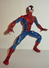 Black And Green Spiderman Action Figure Marvel Legends Spider Man Battle Damaged Classics Toy Biz Fig Spiderman Marvel Legends Black Spiderman