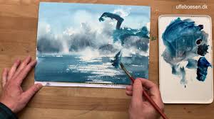 Watercolor ocean print / ocean watercolor painting / abstract ocean art / ocean wall art / beach decor / watercolor by michelle mospens michellemospens 5 out of 5 stars (818) $ 14.00. Semi Abstract Watercolor Sea Painting Painted On Winsor Newton Paper Youtube