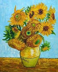 van gogh canvas oil painting sun flowers