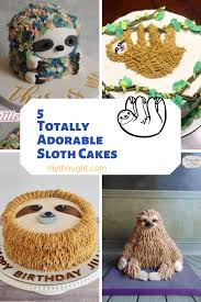Create beautiful happy birthday cakes with name photo on best online generator with name editing options and surprise your friends. 5 Totally Adorable Sloth Cakes Diy Thought