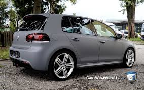 Vw Golf Folie Grau Matt Autofolierung Volkswagen Golf Folierung