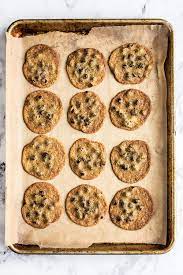 Thin And Crispy Chocolate Chip Cookies