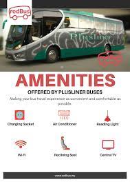 Tickets cost rm 18 and the journey takes 2h 45m. Amenities Offered By Plusliner Buses Bus Bus Travel Bus Tickets