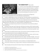 1) exposition introduces characters, setting, and the basic situation. Dinner Party And The Namesake Pdf The Dinner Party P1 Mona Gardner The Country Is India A Colonial O Ufb03cial1 And His Wife Are Giving A Large Dinner Course Hero