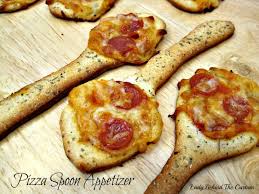 Pizza Spoon Appetizer Template Lady Behind The Curtain Savoury Food Appetizers Food