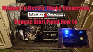 Remote Electric Choke Standby Generator Conversion Duromax Xp10000e