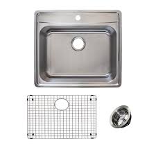 Are you looking for a double bowl kitchen sink which is deep enough? Evscg801 18kit Left To Right X 22 Front To Back X 8 D Franke Evolution All In One 25 Wide 8 Inch Deep Top Mount 1 Hole Single Bowl Stainless Steel Kitchen Sink Kit Kitchen Fixtures Kitchen Bar Sinks